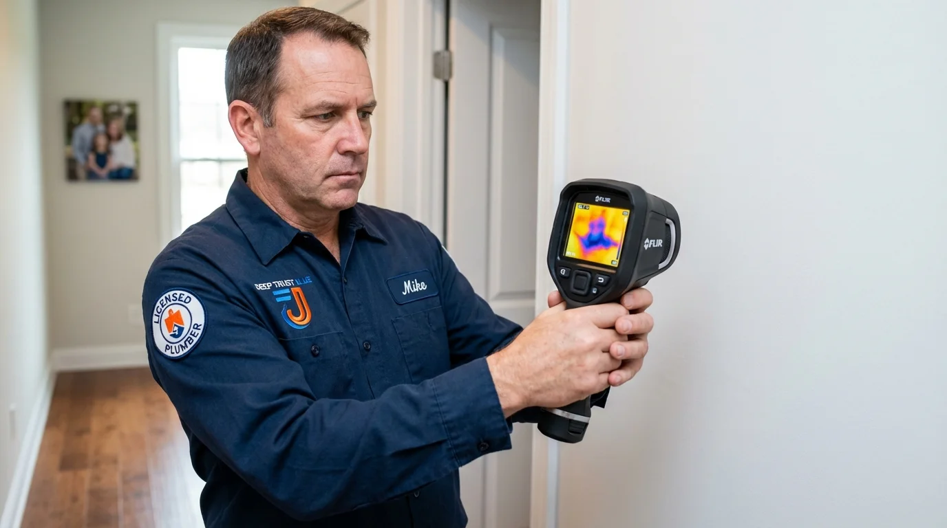 Thermal imaging leak detection by Johns Plumbing LLC in Wellford